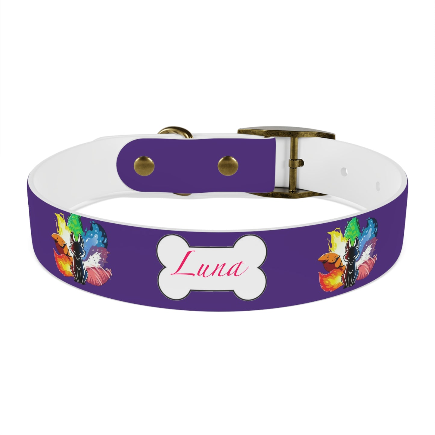 Nine Tails Elemental Fox Dog Collar