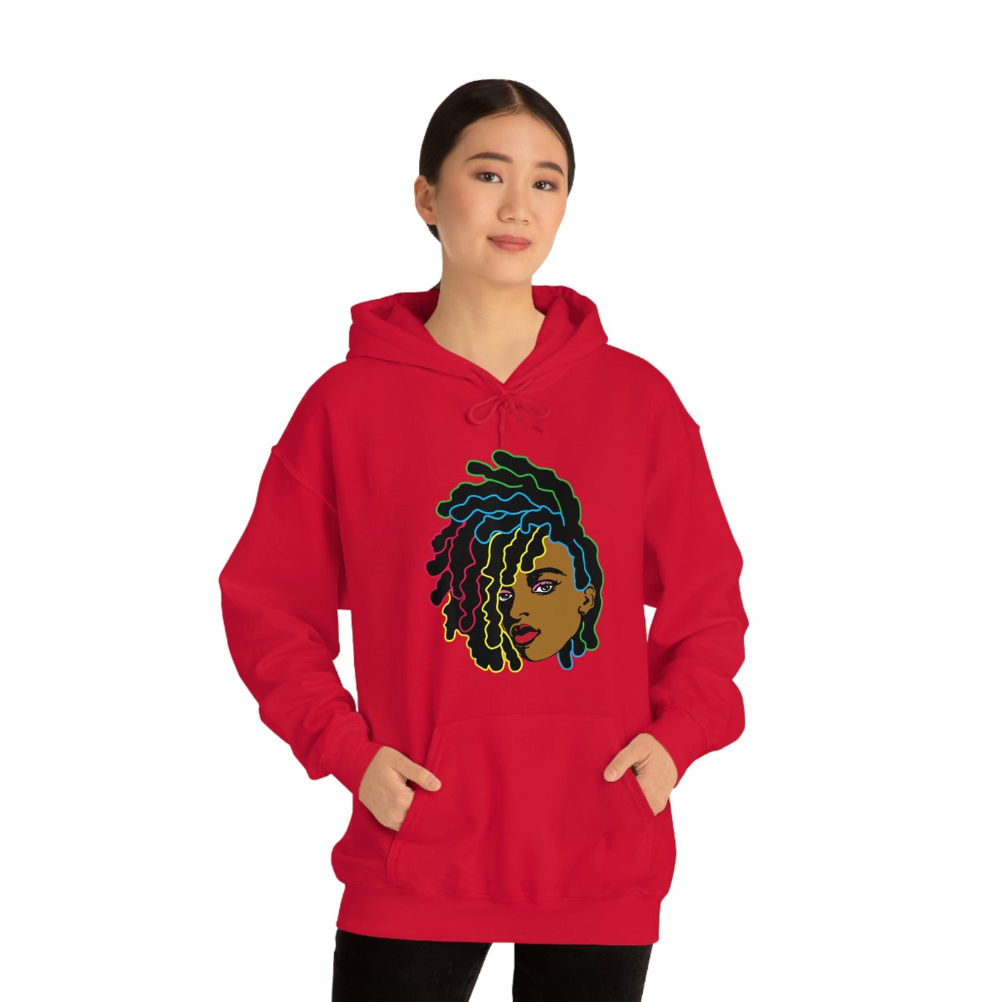 Black Woman Unisex Heavy Blend™ Hoodie