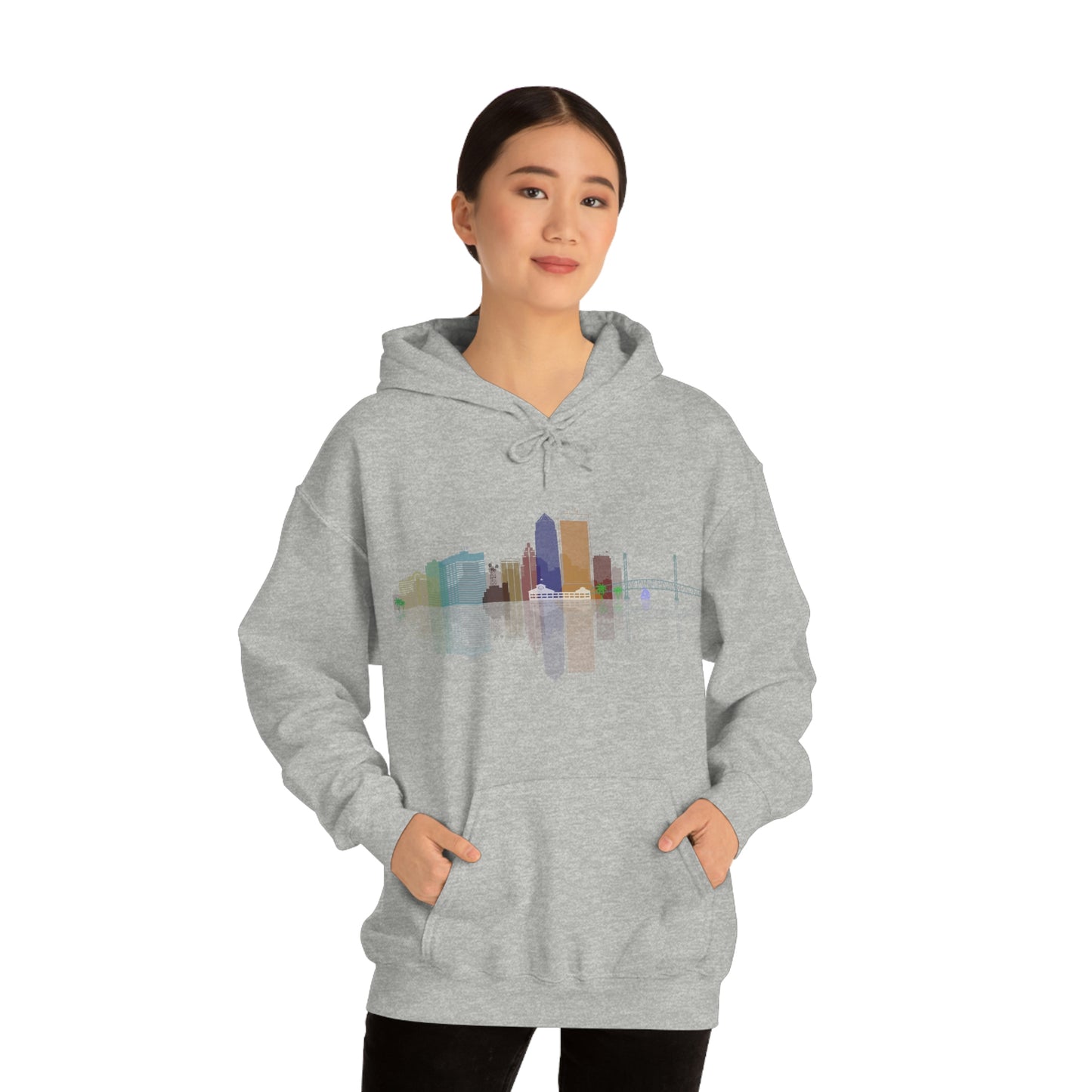 Downtown Jacksonville Unisex Heavy Blend™ Hooded Sweatshirt