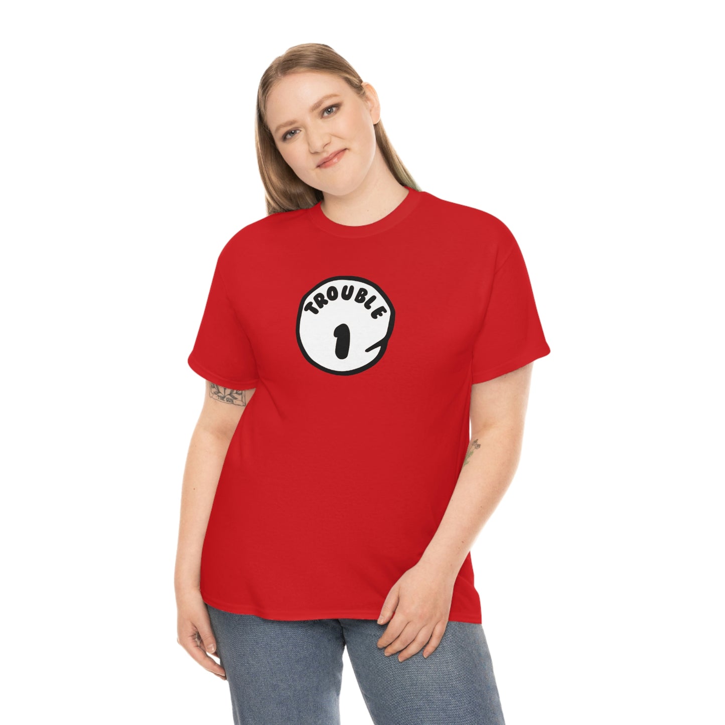 Trouble 1 Unisex Heavy Cotton Tee