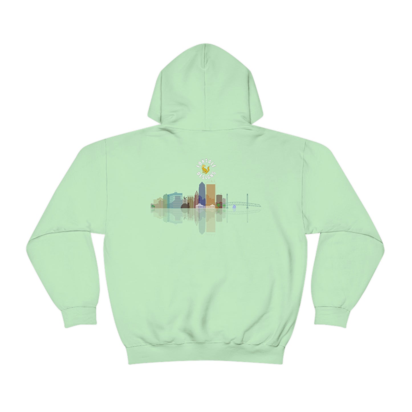 904 City Skyline with black background Unisex Heavy Blend™ Hooded Sweatshirt