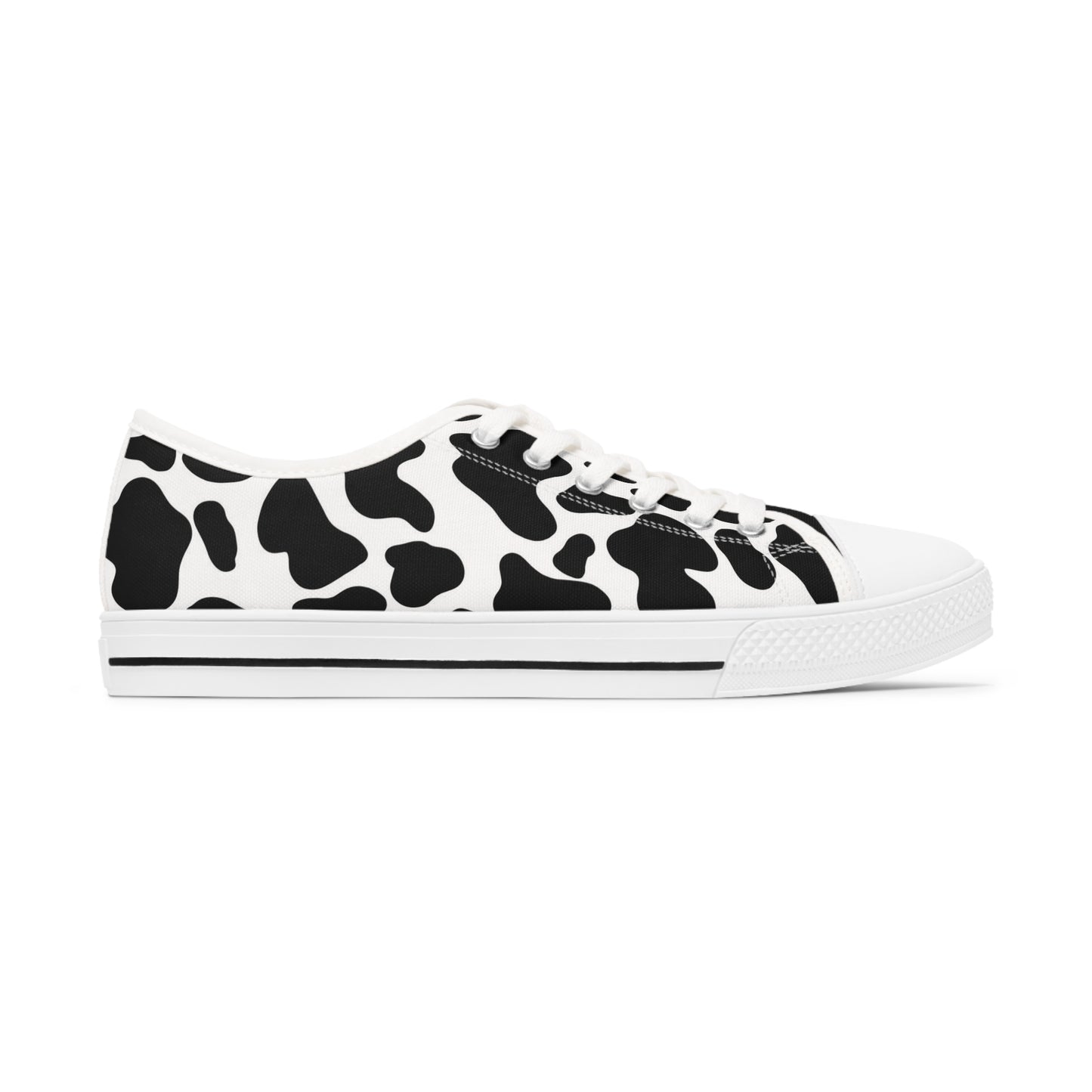 Women's Low Top Cow Print Sneakers