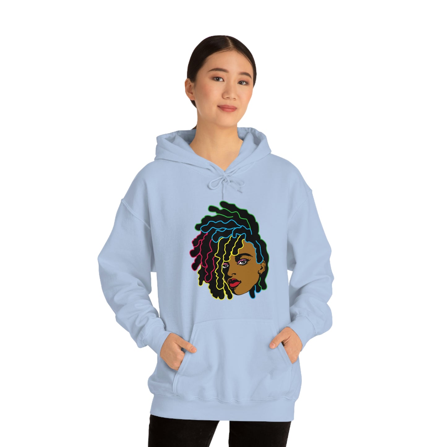 Black Woman Unisex Heavy Blend™ Hoodie