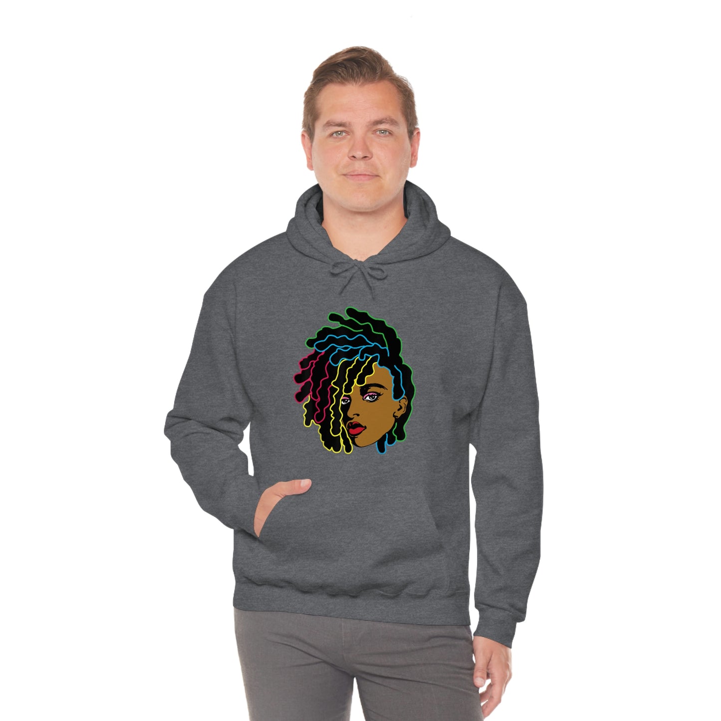 Black Woman Unisex Heavy Blend™ Hoodie