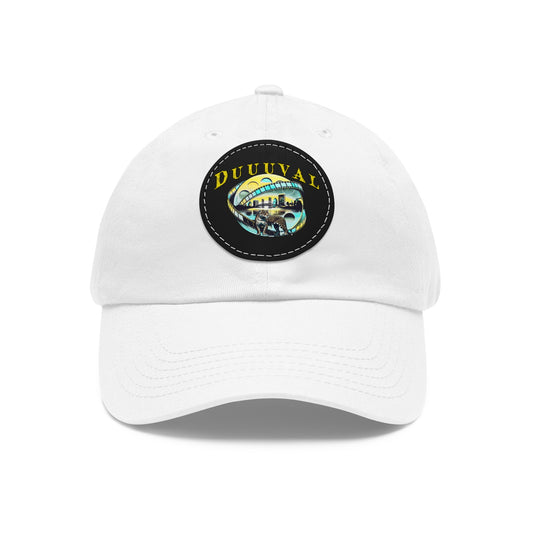 Duval Dad Hat with round leather patch