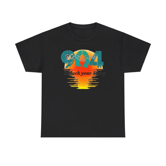 904 Area Code Sunset Graphic T-Shirt - Unlock Your Story