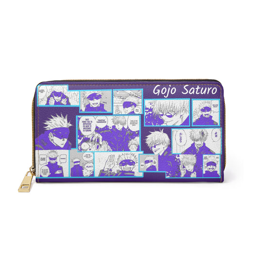 Gojo Saturo zipper wallet