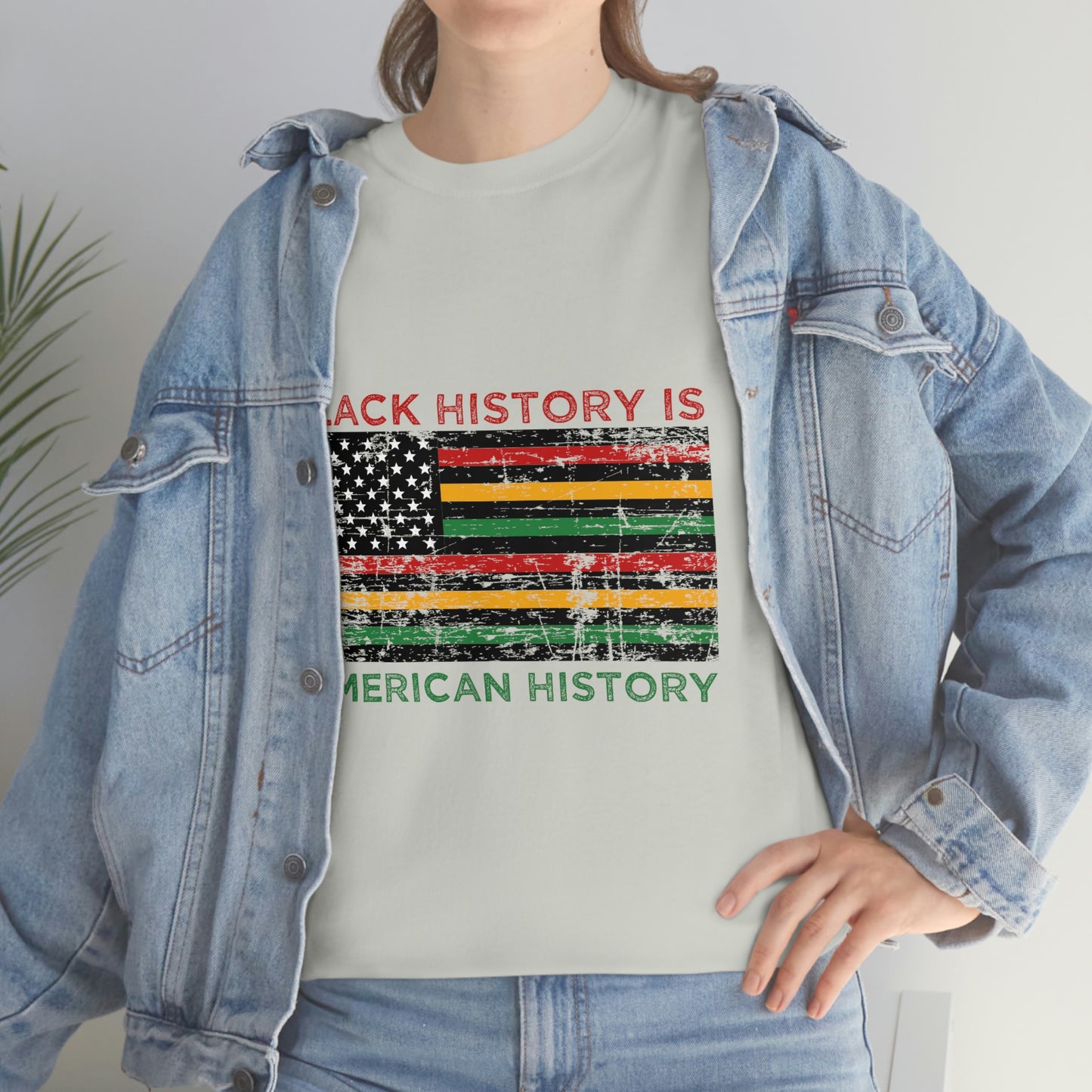 Black History is American History Unisex Heavy Cotton Tee