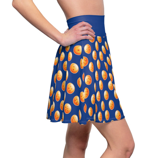 Women's Dragon Balls Skater Skirt