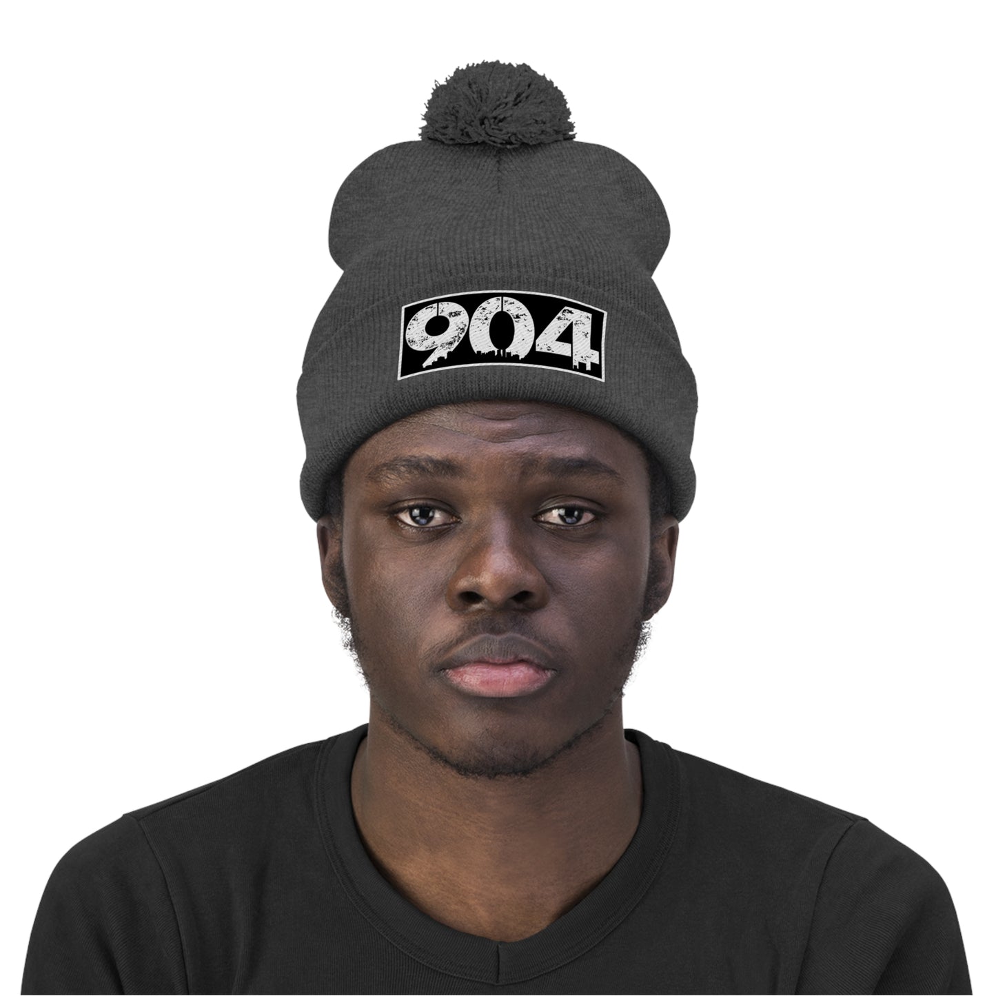 Duval 904 embroidered Pom Pom Beanie