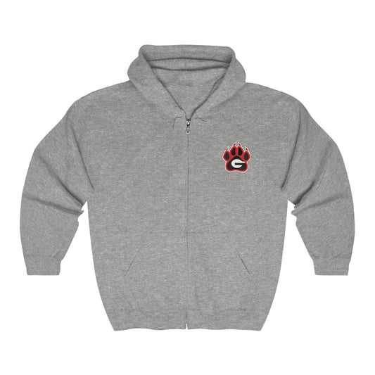 Georgia Bulldogs Unisex Heavy Blend Full Zipper Hoodie