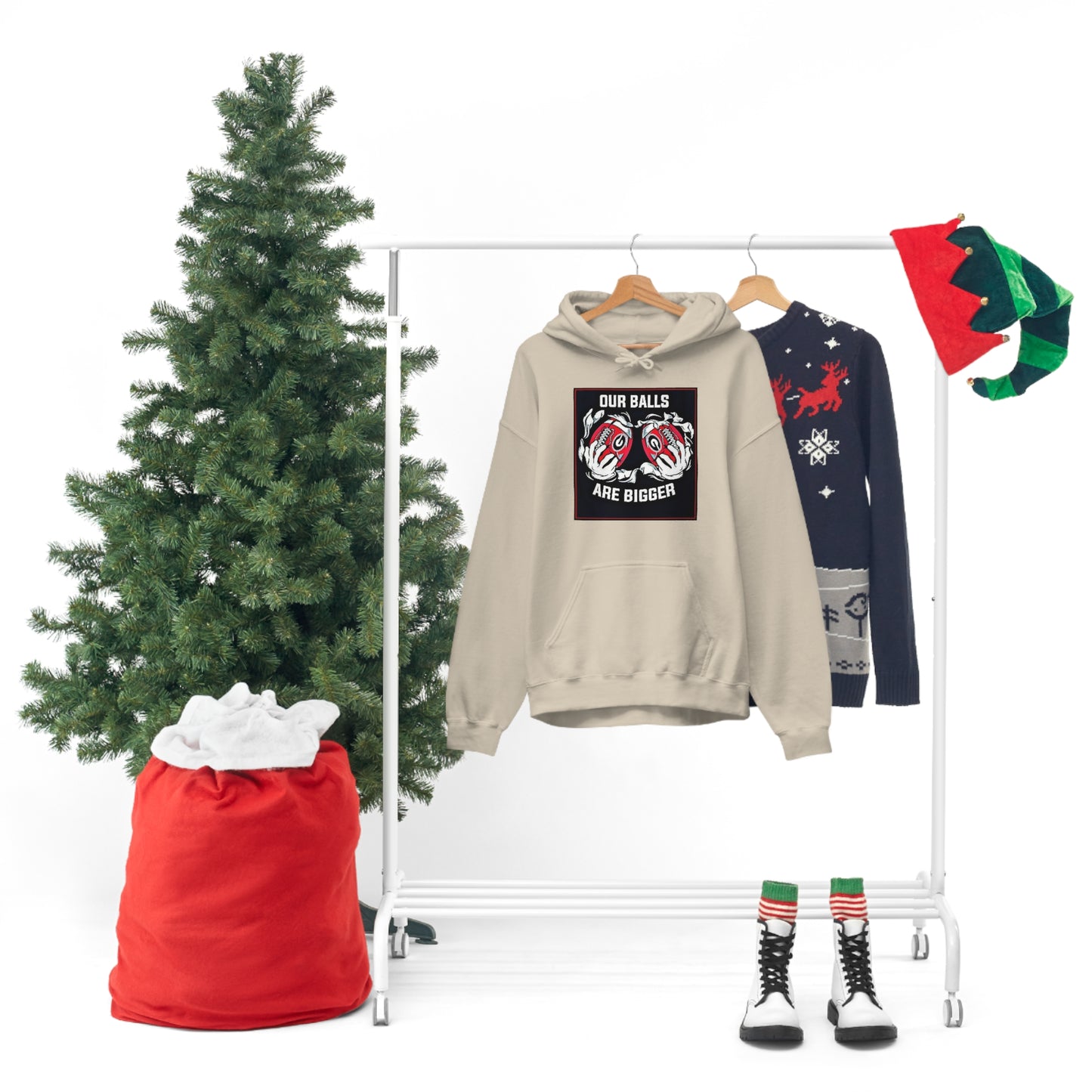 Georgia Bulldogs Unisex Heavy Blend Pullover Hoodie