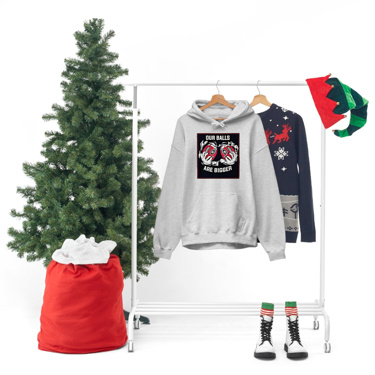 Georgia Bulldogs Unisex Heavy Blend Pullover Hoodie