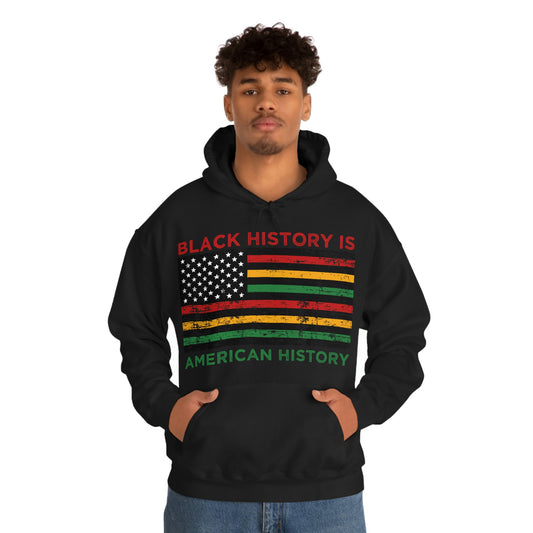 Black History is American History Unisex Heavy Blend™ Hooded Sweatshirt