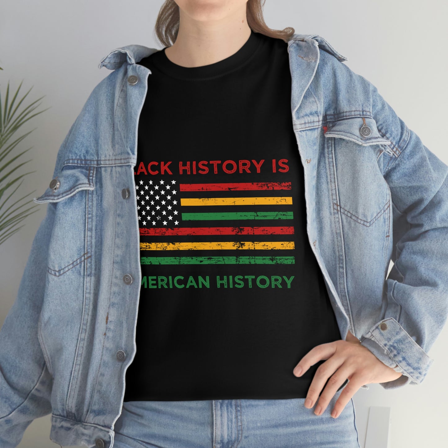 Black History is American History Unisex Heavy Cotton Tee