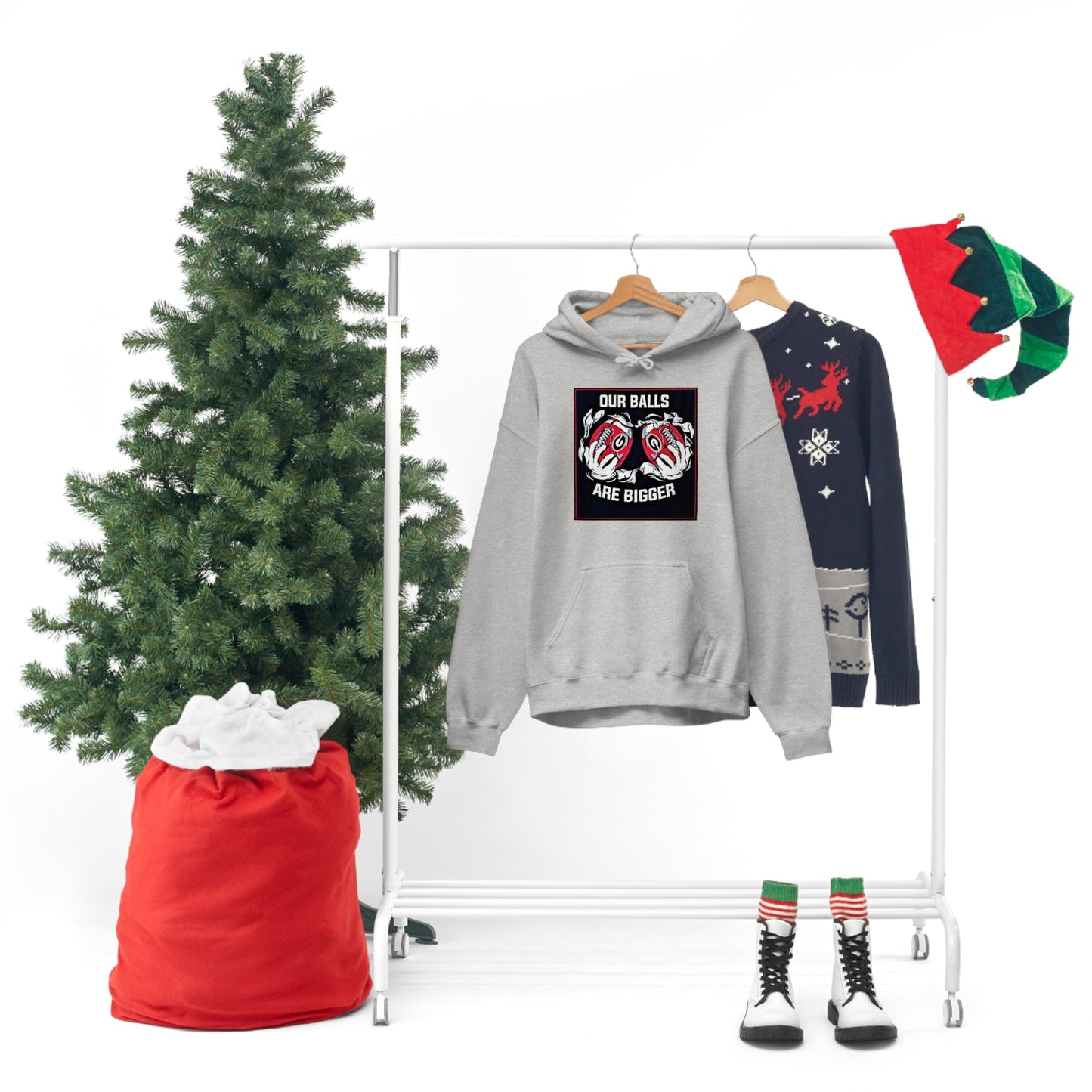Georgia Bulldogs Unisex Heavy Blend Pullover Hoodie