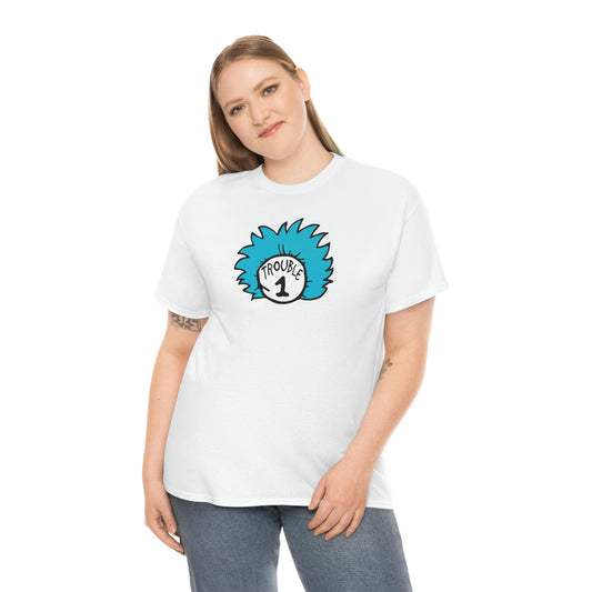 Thing 1 Trouble Unisex Heavy Cotton Tee