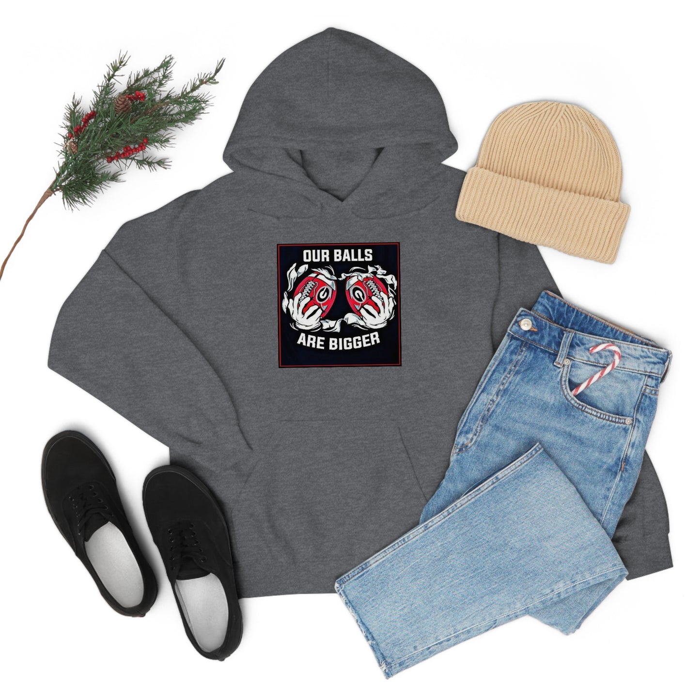 Georgia Bulldogs Unisex Heavy Blend Pullover Hoodie