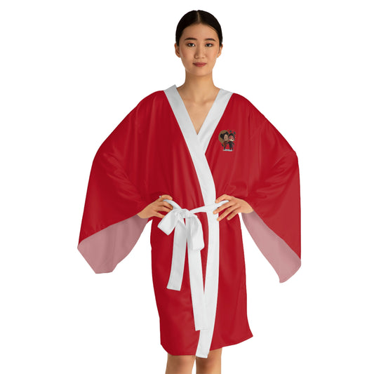 Valentine’s Day Long Sleeve Kimono Robe
