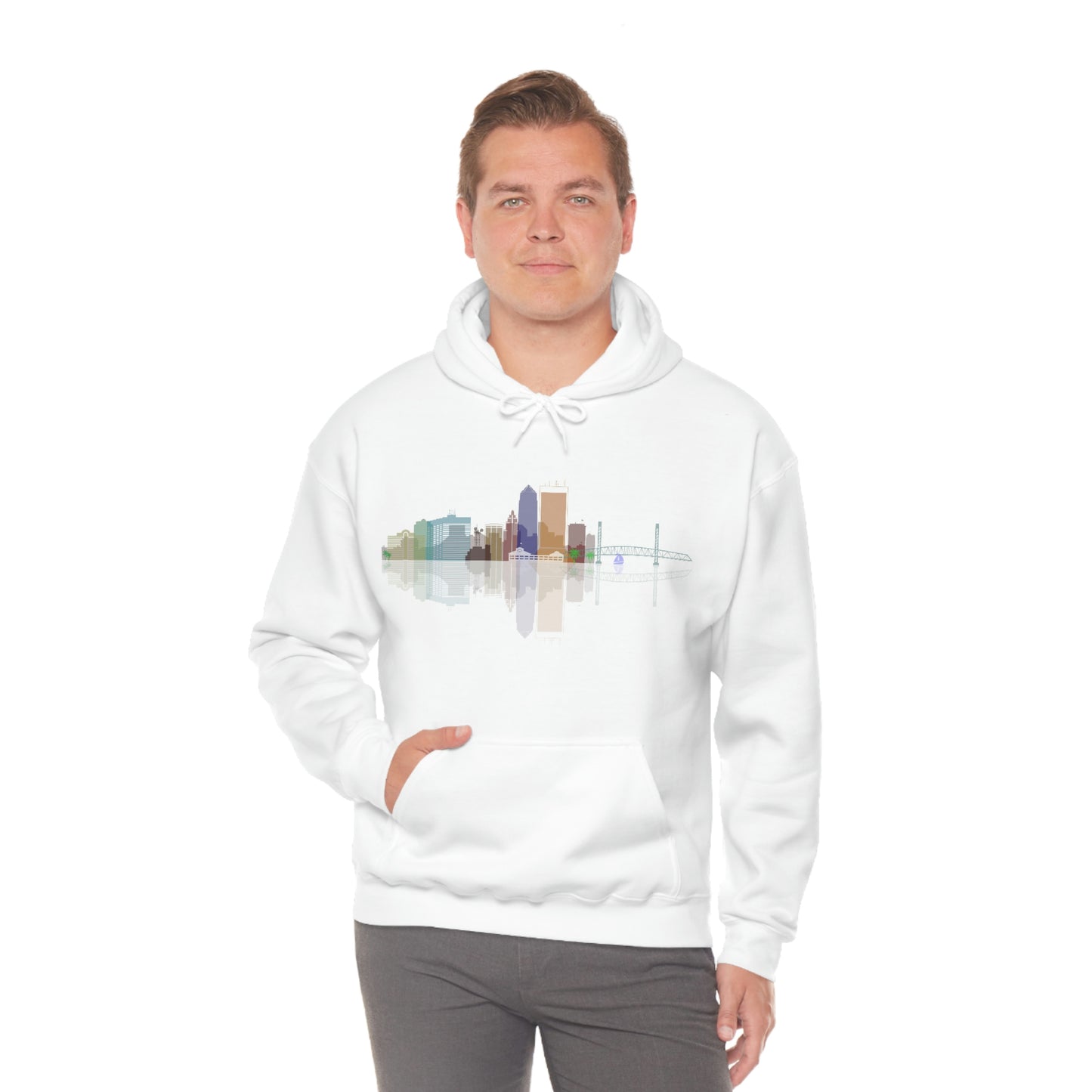 Downtown Jacksonville Unisex Heavy Blend™ Hooded Sweatshirt