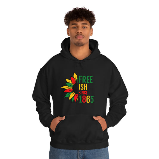 "Free Ish Since 1865" Hoodie | Unisex Heavy Blend™ Sweatshirt