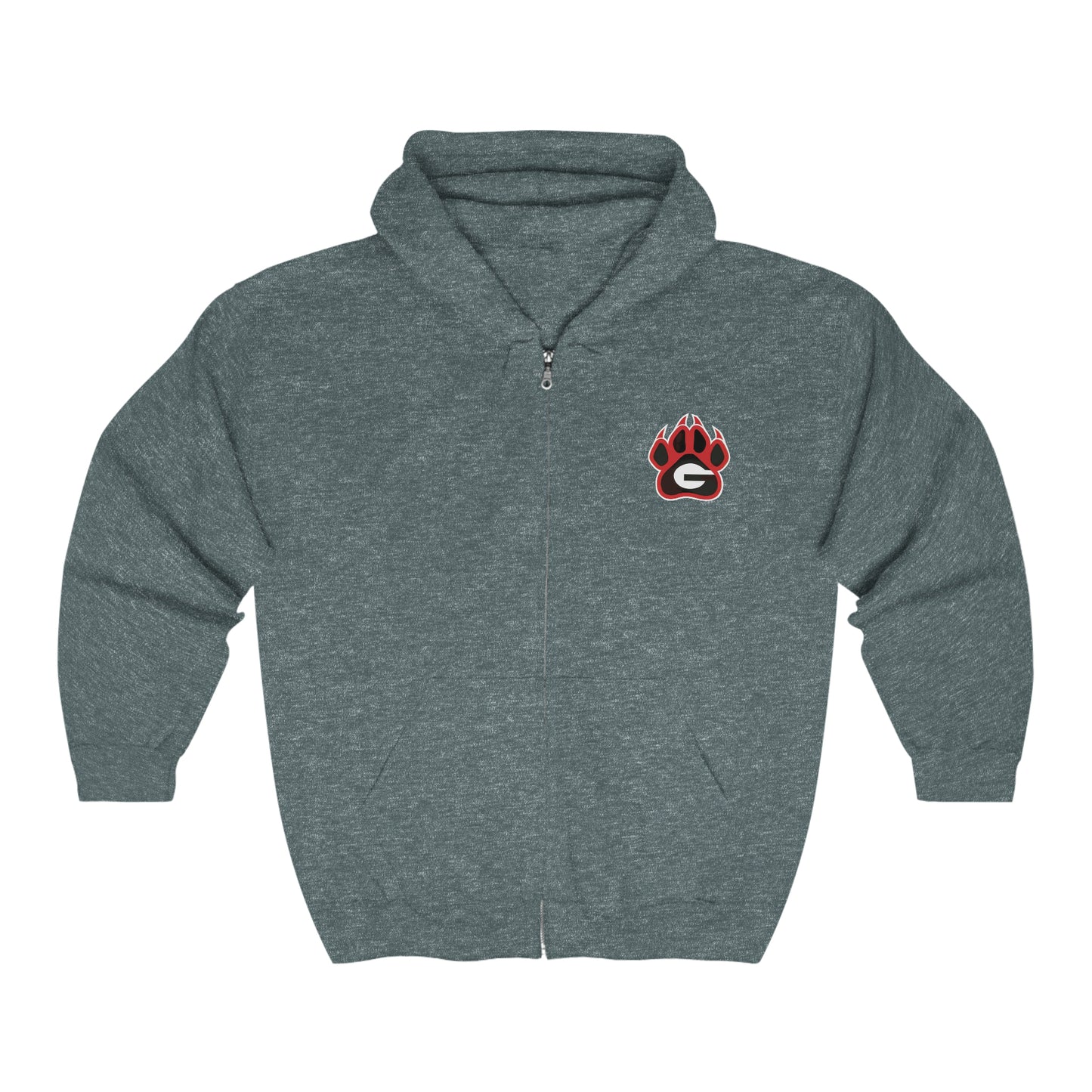 Georgia Bulldogs Unisex Heavy Blend Full Zipper Hoodie