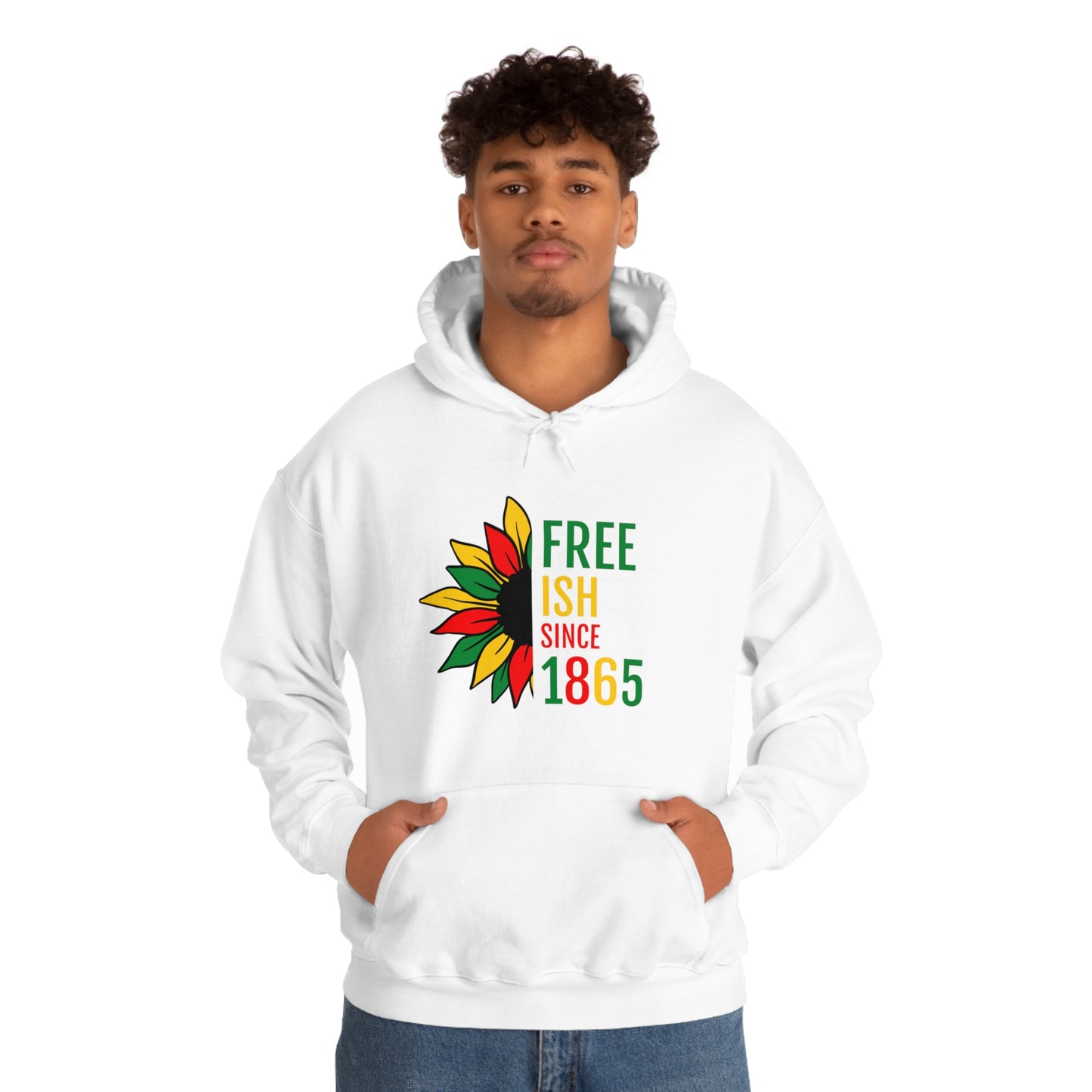 "Free Ish Since 1865" Hoodie | Unisex Heavy Blend™ Sweatshirt