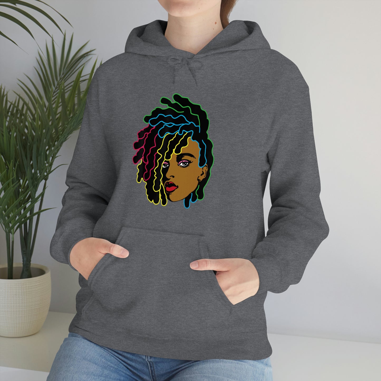 Black Woman Unisex Heavy Blend™ Hoodie