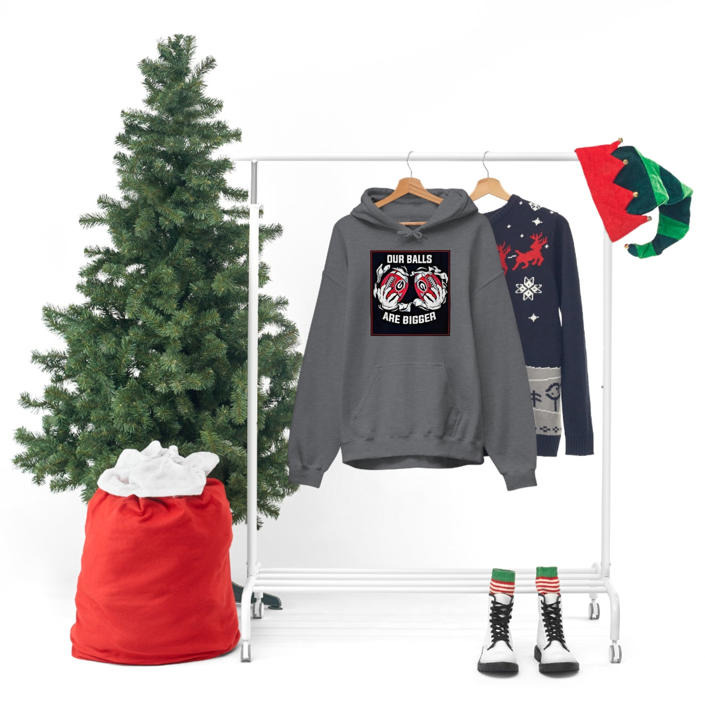 Georgia Bulldogs Unisex Heavy Blend Pullover Hoodie